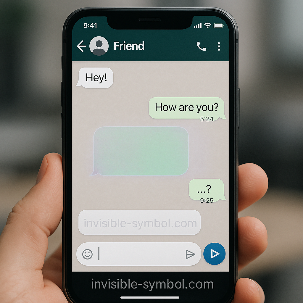 Invisible Space for WhatsApp